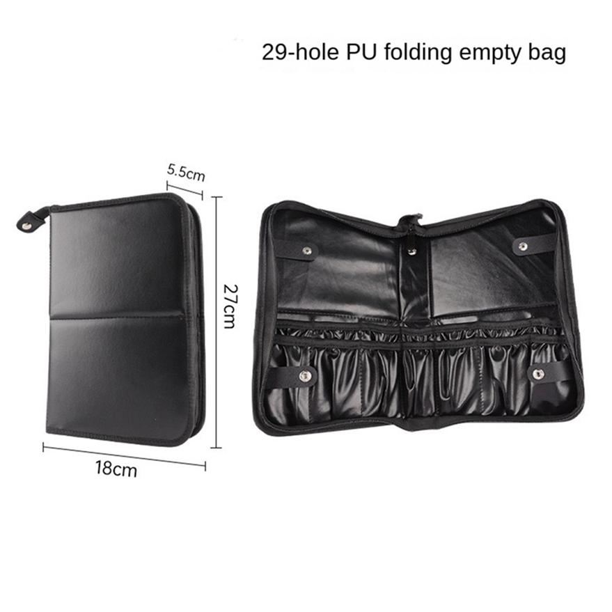 Zipper Large Capacity Folding Cosmetic Brush Storage Bag