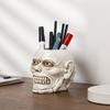 Concrete Flowerpot Mold Skull Shape Pen Holder Mold Cement Container Silicone Mold Succulent Planter Concrete Vase Mold