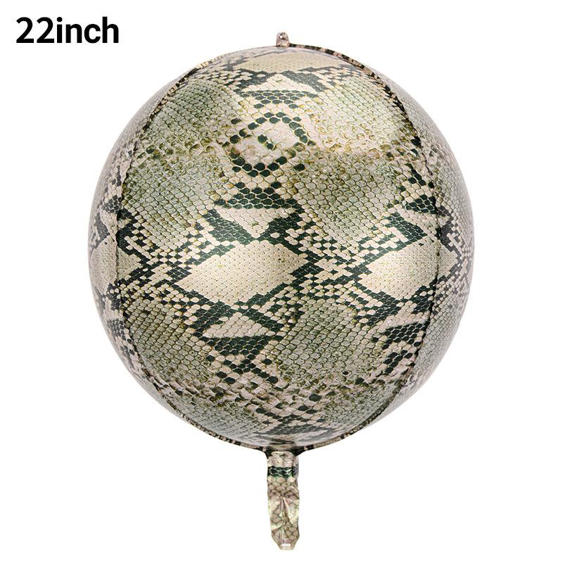 4D Balloon Animal Pattern Printed Animal Stripe Three-Dimensional 4D Ball Tiger Pattern Leopard Pattern Zebra Pattern Aluminum Film Balloon