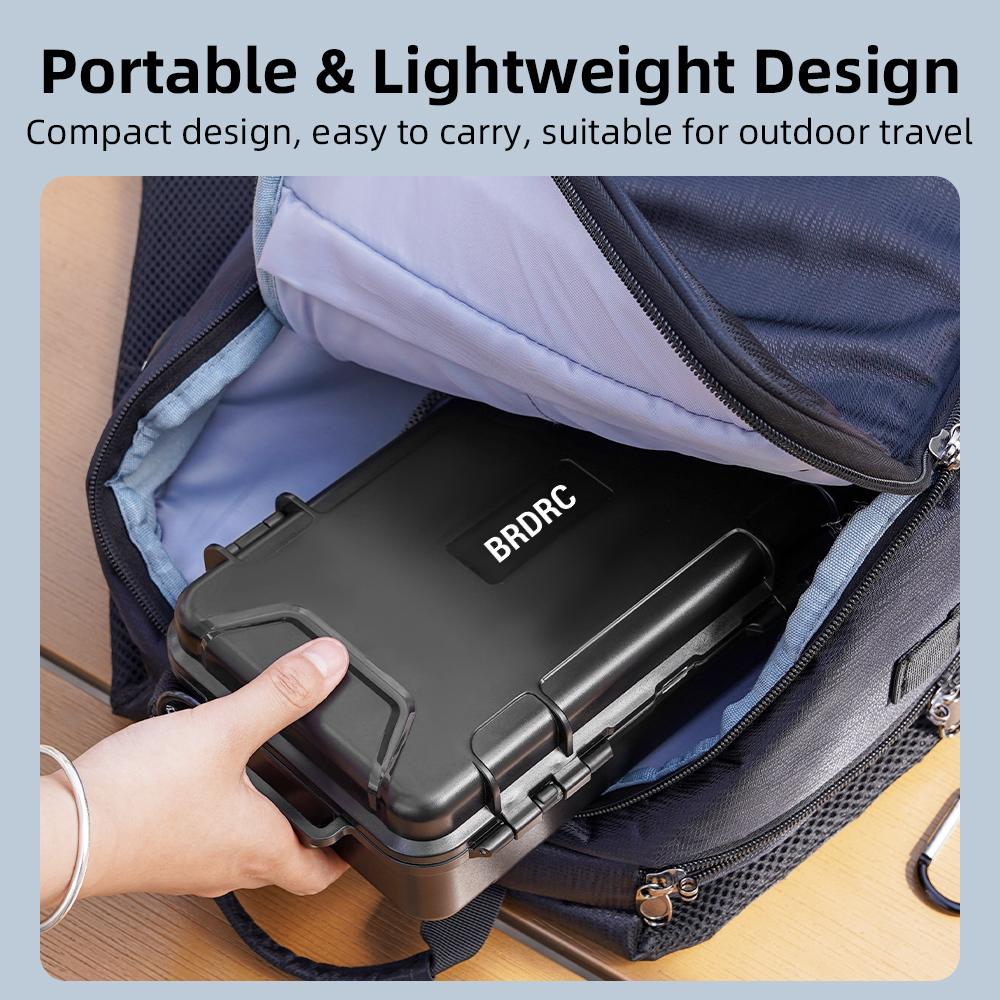 Hard Carrying Case for DJI Osmo Pocket 4 Pro Waterproof Shockproof Storage Box Foam Lining Outdoor Travel Protective Accessory
