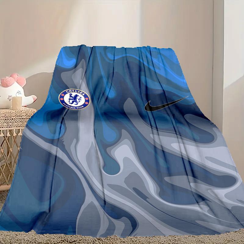 שמיכה אחת של צ'לסי FC, שמיכת יום האהבה נעימה, שמיכת תנומה רב-תכליתית זמינה בכל ארבע העונות