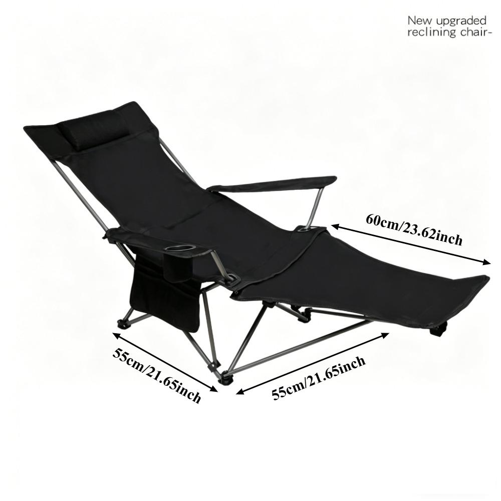 Modern Simple Canvas Sofa Chaise Longue Japanese Balcony Household Lazy Outdoor Leisure Beach Chair Folding Chair