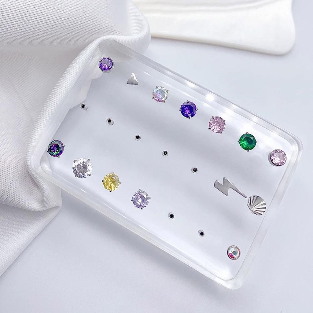 Multifuntional Acrylic Display Rack Piercing Ornaments Holder Jewelry Display Stand Piercing Accessory Organizer