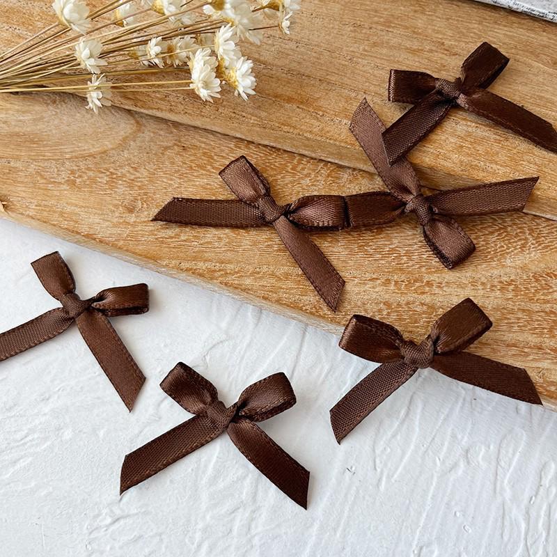 2.5cm Wide Handmade Ribbon Bow Knot for DIY Clothing & Hair Accessories, Card Holders, and Decorations