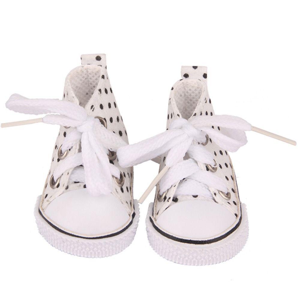Cute Doll Mini Canvas Shoes Mini Doll Sneakers Doll Casual Canvas Shoes  Girl Toy