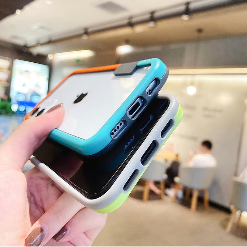 Phone Case For Iphone 14 13 12pro 11pro Max Xr Xs Max X 14plus 14pro Soft Silicone Bumper Shockproof Transparent Back Cover Capa