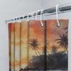 Beautiful Sunset Seaside Shower Curtain Sunlight Reflection Bath Decor Fabric Waterproof Printed Shower Panels For Bathroom Remo