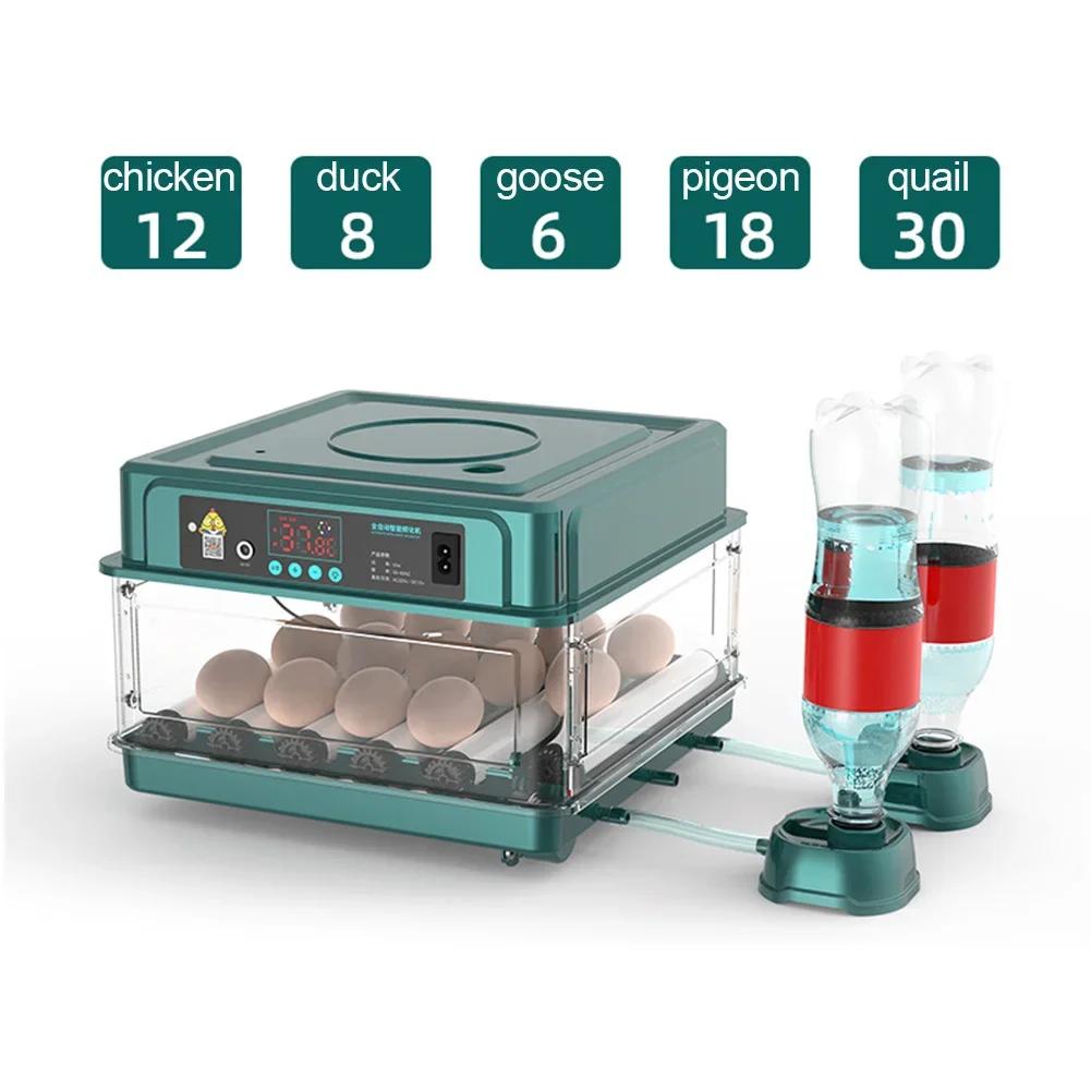 6/12 Farm Bird Quail Chicken Poultry Egg Incubator Fully Automatic Turning Hatching Brooder Farm Hatcher Turner Incubation Tool