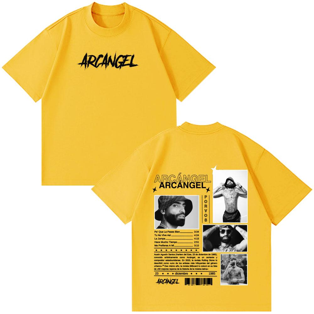 Rapper Arcangel Album T Shirt Men Women Hip Hop Fashion Oversized Short Sleeve Tshirt Casual Cotton Harajuku Tshirts Fan Gifts