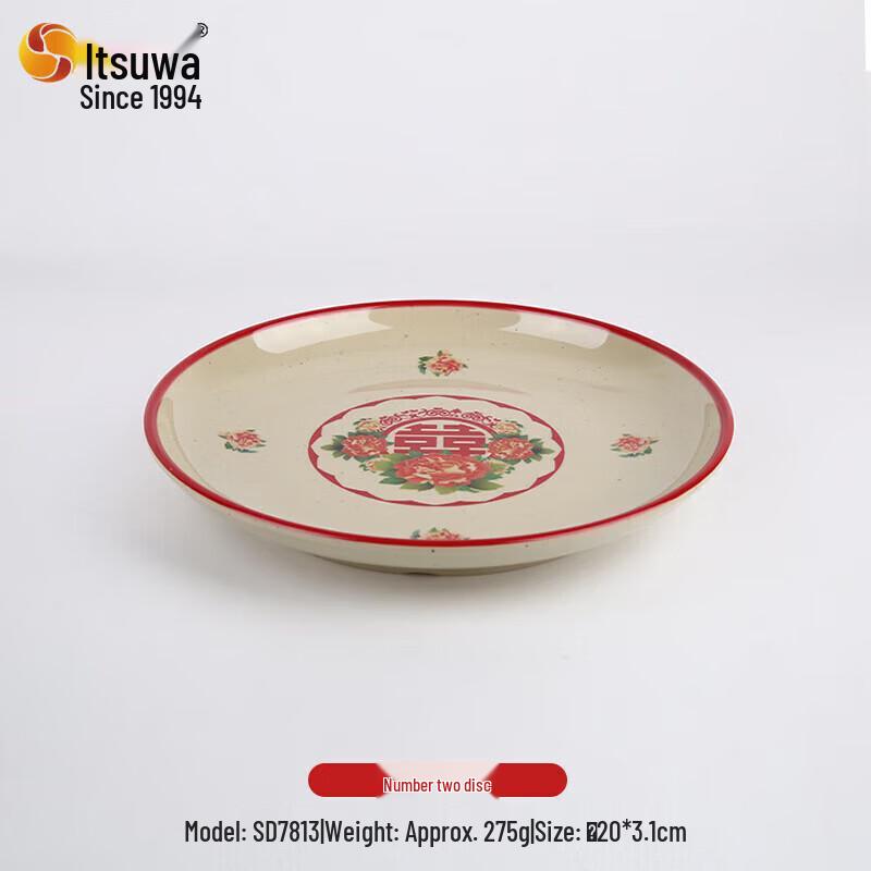 Wuhe Melamin Dekorative Servierplatte