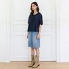 Thursday Island Women Flower Embroidery Ruffle Collar Blouse T264mbl238w