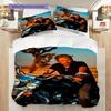 Cowboy Spirit Bedding (1 * duvet cover + 2 * pillowcase, without core) 2D Flat Duvet cover and pillowcase Bedding set Soft and comfortable