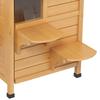 2-story Cat House Outdoor, Weatherproof Wooden Cat Enclosure for Feral Cats with Escape Door, Openable Roof, Jumping Platforms, Natural Wood Finish