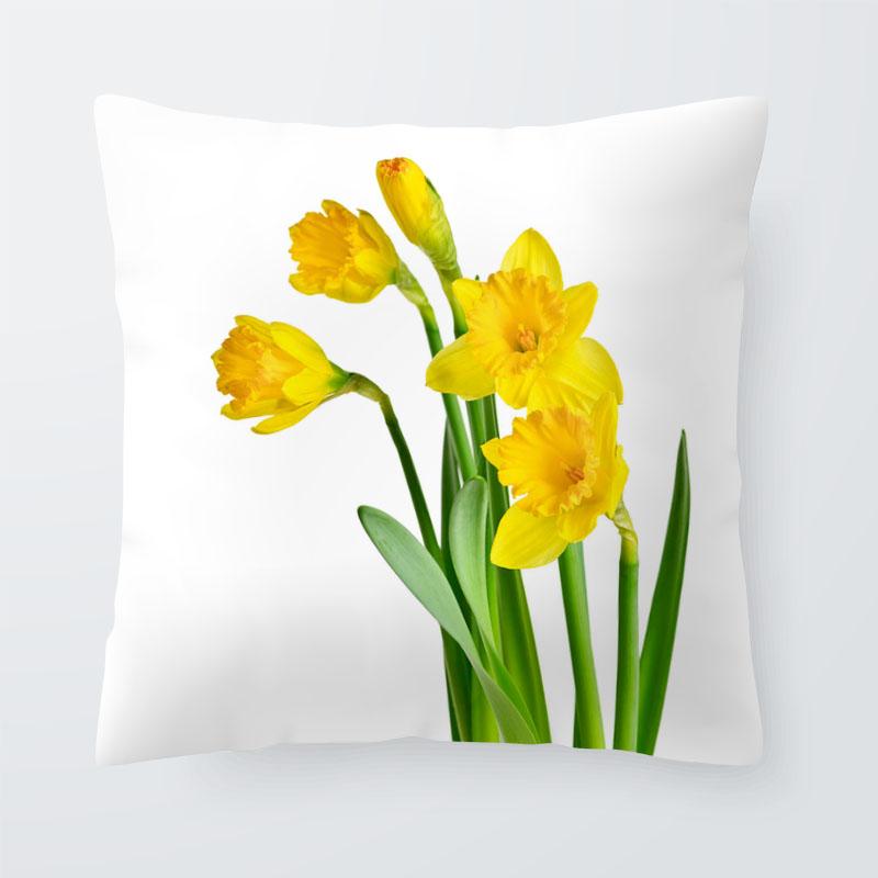 Bedroom living room home decoration pillowcase flower pattern   sofa cushion cover