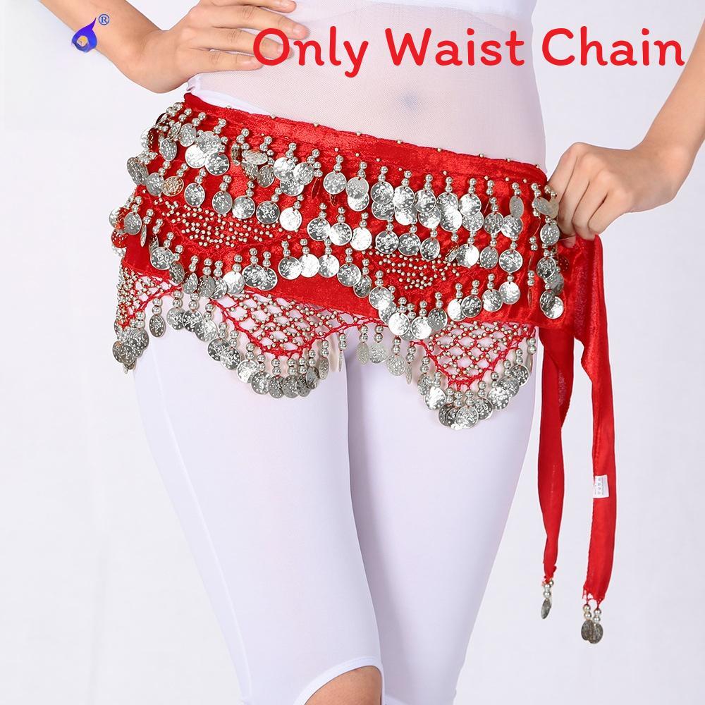 Belly Dance Hip Belt With Triangle Coins For Practice And Performance