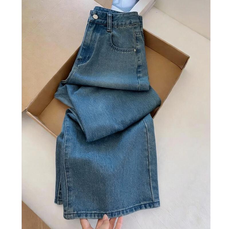 Women s Retro High-Waist Cloud Soft Straight Leg Jeans L