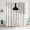 Simple Shower Head Shower Curtain – Digital Print, Home & Hotel Bathroom Decorative Partition