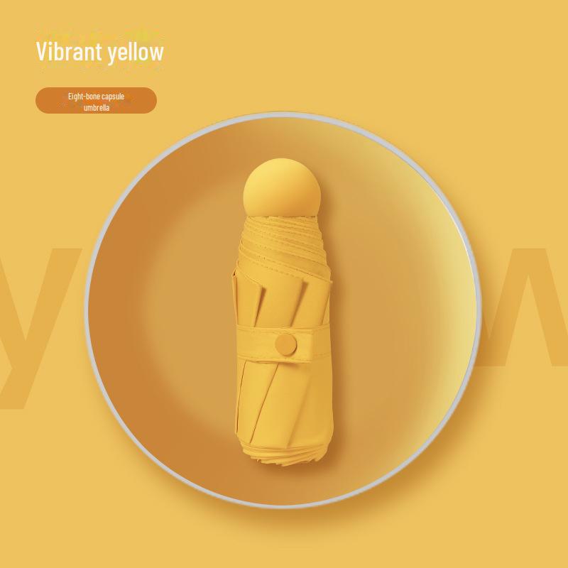 "Kompakter ultraleichter 5-fach UV-Schutz Mini-Kapselschirm"