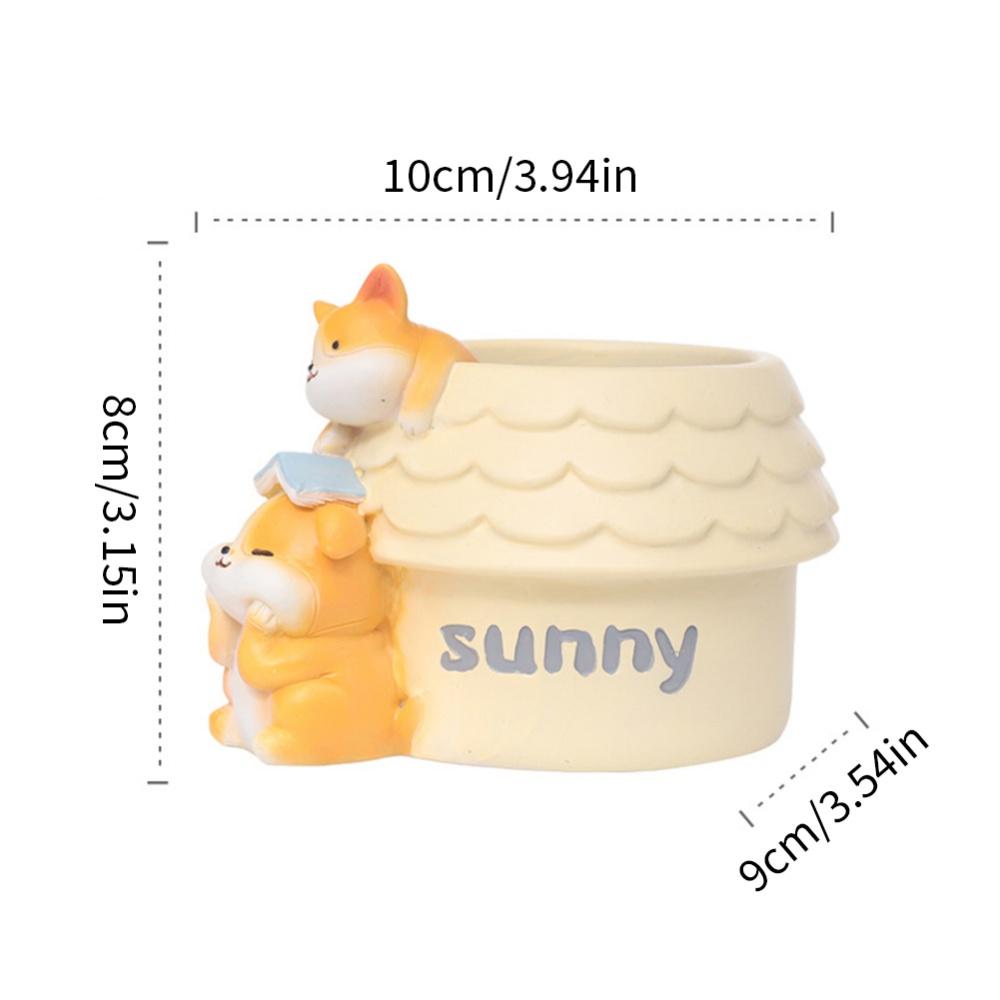Cartoon Animal Shaped Planter Garden Decorative Small Flower Pot Succulent Planter Pots Resin Container Home Table Decoration