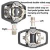 RACEWORK MTB Bike Lock Pedal For Shimano SPD System Nylon Body + Chrome Molybdenum Steel Core Double-sided Locking Footrest