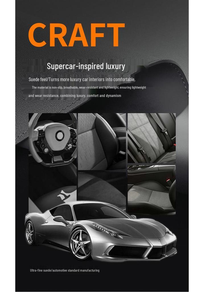 Fashion Edition 2025 Dolphin Car Seat Cushion, 420km Model, Suede Saddle Pad Half-Cover.