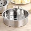 Dimsum Kitchen Tool Basket Compatible with Pot Stainless Steel Cage Cakeware Cooker Steamer