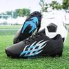 Low-Top Leather Football Training Shoes with Spikes - Youth & Large Sizes