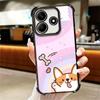 Corgi Hund Süß Vergoldet Handyhülle Für Xiaomi Redmi Note 14 15 Pro Plus 13 12 11 11S 11T 10 9S 9 5G Sturzfest Airbag Abdeckung