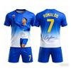2026 Summer New Ronaldo # 7 Football Jersey Sports Fan Training Shorts Sleeve T-shirt and Shorts Set Sportswear Family Kids Tees