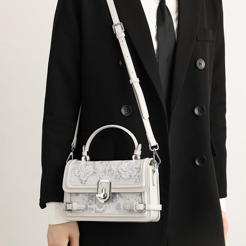 Hva Uen Moonlight Treasure Box Shoulder Bag Women's New Fashion Messenger Handbag Small Square Bag