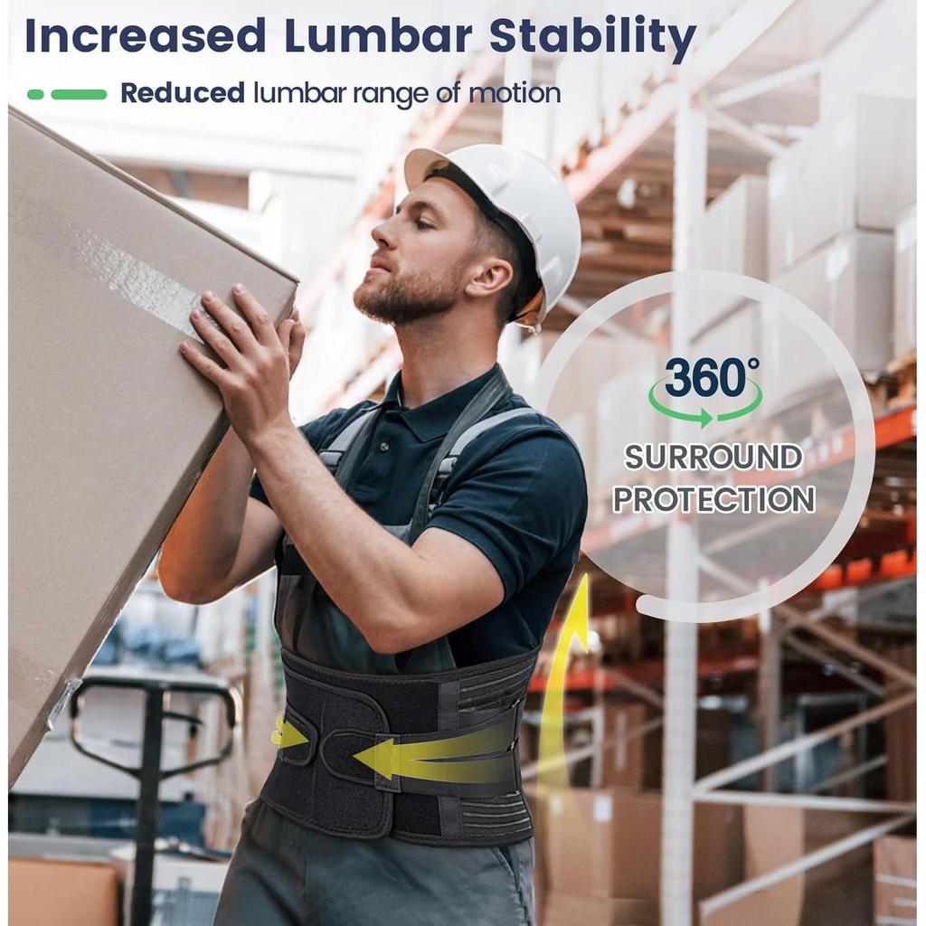 Breathable Lumbar Support Belt for Men and Women - Universal Fit, Pressurized Sports Protection