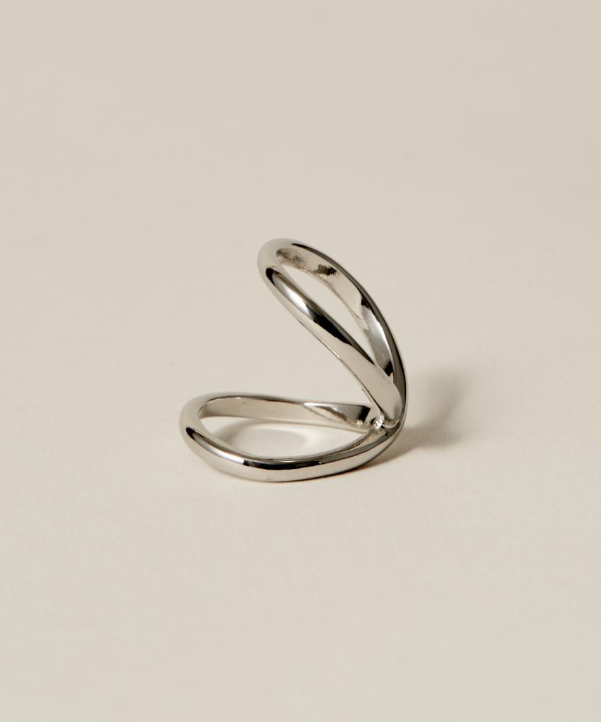 Novice Tokyo Double Line Pinky Ring / Silver