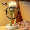 LED Nachtlicht Niedlicher Cartoon Roboter Schreibtischlampe Dimmbar Flimmerfrei USB Wiederaufladbar Nachttischlampe Schlafzimmerdeko