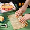 Fai da te Bambù Sushi Maker Tappetino Arrotolatore Sushi Strumenti Rulli per Riso Gadget da Cucina Fabbricatore Manuale Stampo per Rotoli di Riso Accessori per la Cottura