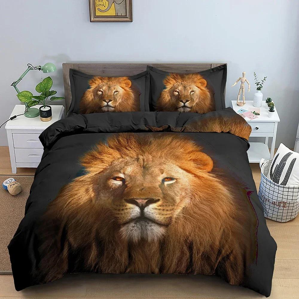 3D Print Tiger Duvet Cover Ferocious Comfortable Duvet Cover Pillowcase Bedding Set Children Bedroom Decoration Home Textile