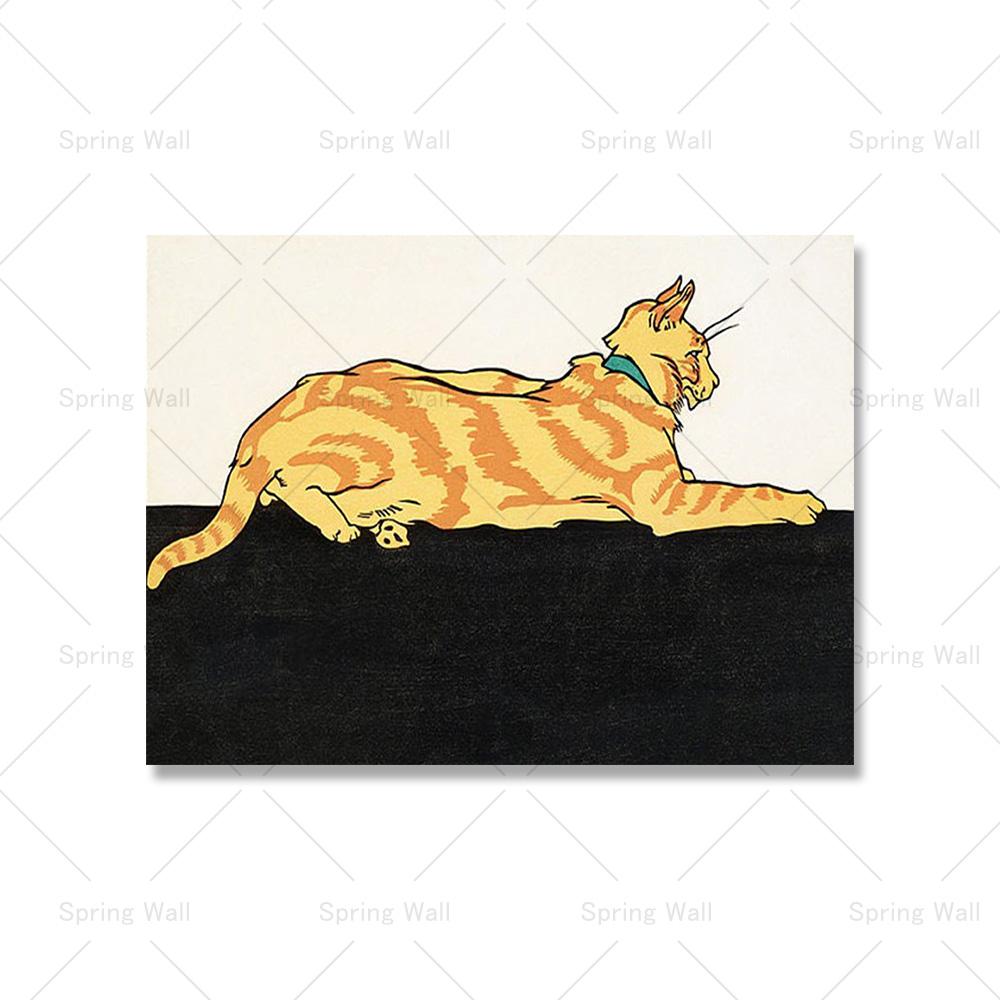 

Ретро Эклектичная Галерея Настенная Картина Максималистские Принты Искусство Холст Картина Тигр Баухаус Выставка Плакат Гостиная Домашний Декор 21x30cm No Framed