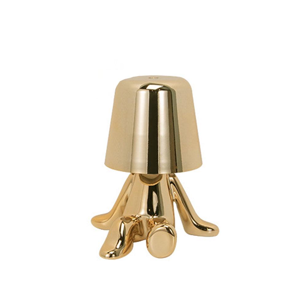 

Скандинавська гальванічна світлодіодна настільна лампа Cafe Thinker Small Golden Man Настільна лампа Home Decor Night Light Святковий подарунок Dimmable