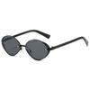 2025 Retro Metal Oval Cat Eye Sunglasses Classic Women Black Leg Sunglasses for Men Driving Outdoor Sunshade Sunglasses