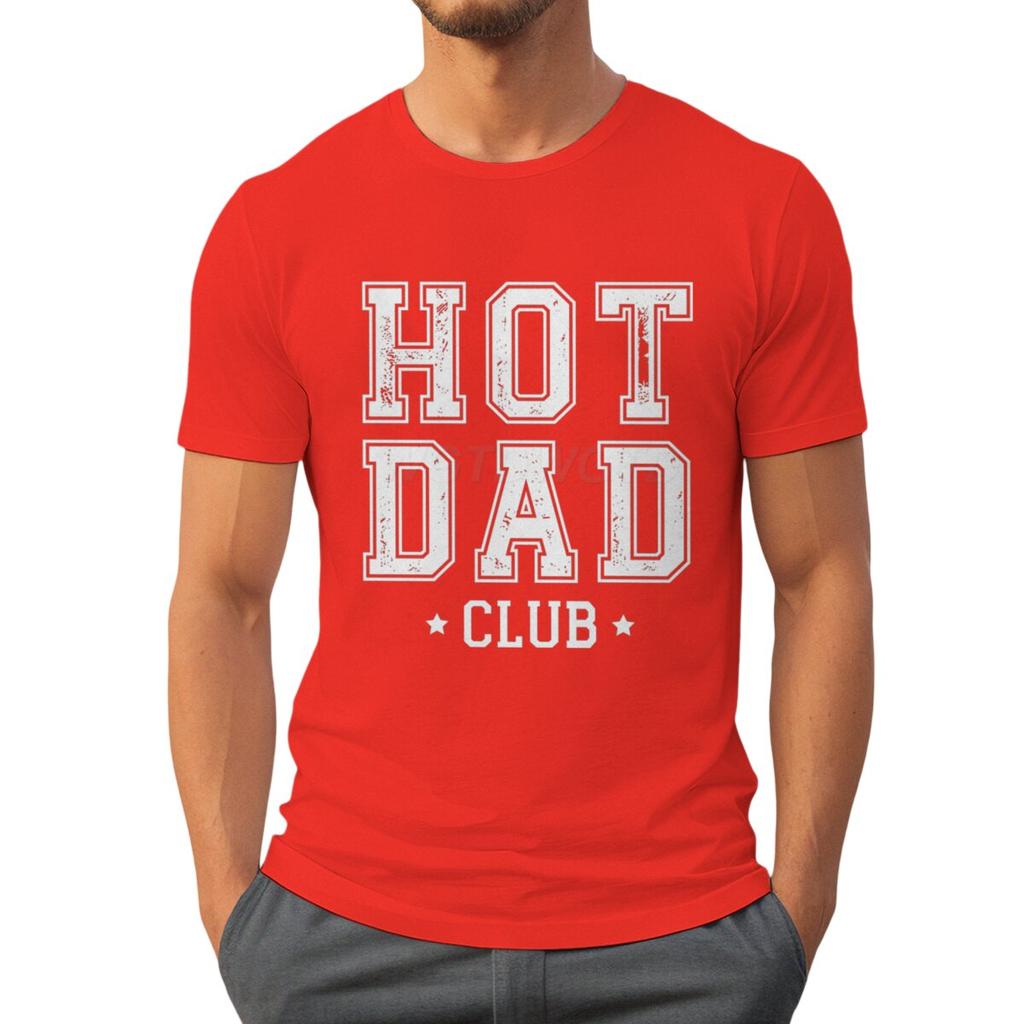 Футболки Hot Dad Club для мужчин Летние футболки с коротким рукавом День отца Классические топы Тай-дай Мужская одежда Круглый вырез Папа Повседневные топы