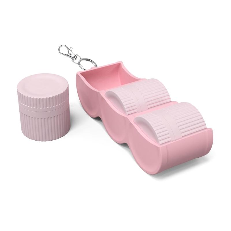 

Дружелюбные многоразовые силиконовые косметические баночки с дизайном против протекания Дорожные бутылочки для лосьона, шампуня, крема Организация розовый