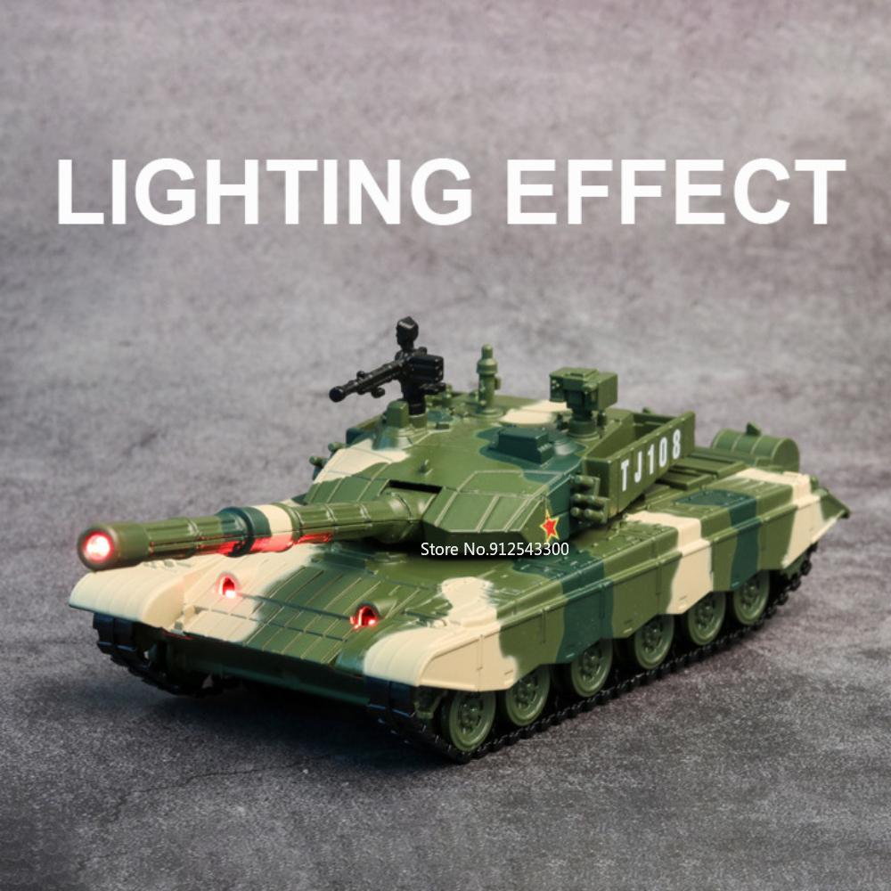 1:32 Type ZTZ-99 Tank Transport Model Toy Car Alloy Diecast Vehicles Metal Body Sound Light Rubber Tire Toys for Children