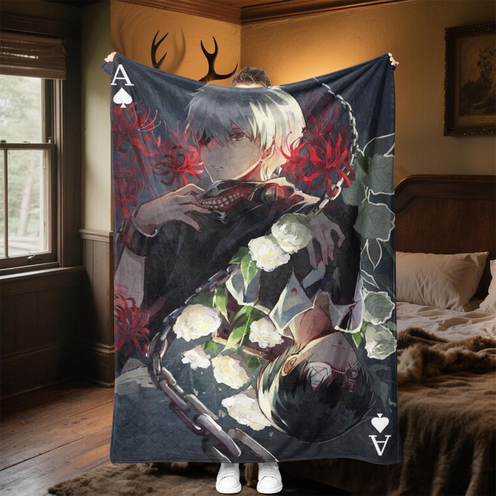 Tokyo Revengers Anime Characters Plush Blanket Suitable All Seasons Soft Comfortable Sofa Office Nap Travel Festive Gift