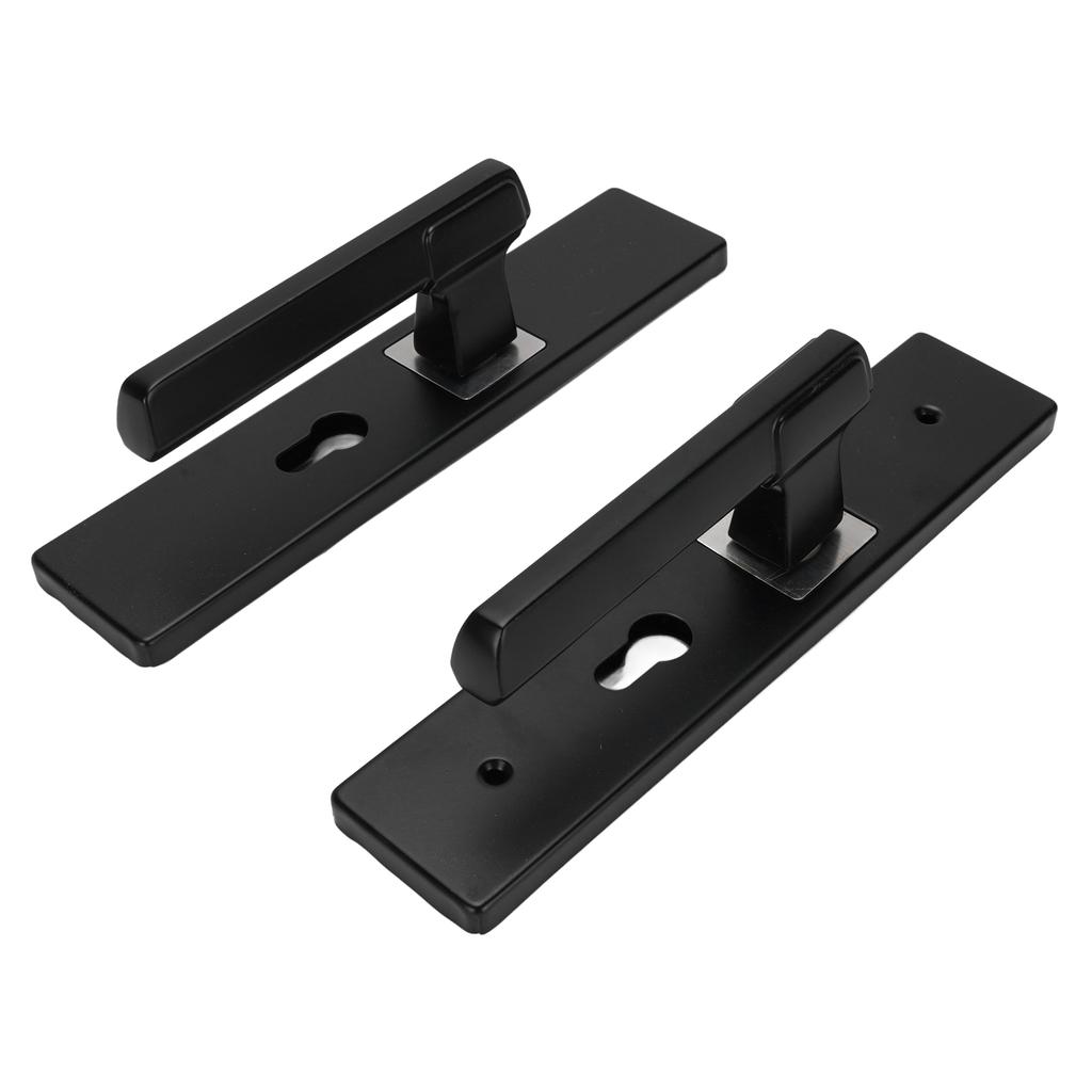 Wewnętrzna klamka do drzwi z zamkiem i kluczami Cicha klamka z łożyskami Klamka ze stopu aluminium Klamka do drzwi do łazienki sypialni Czarna