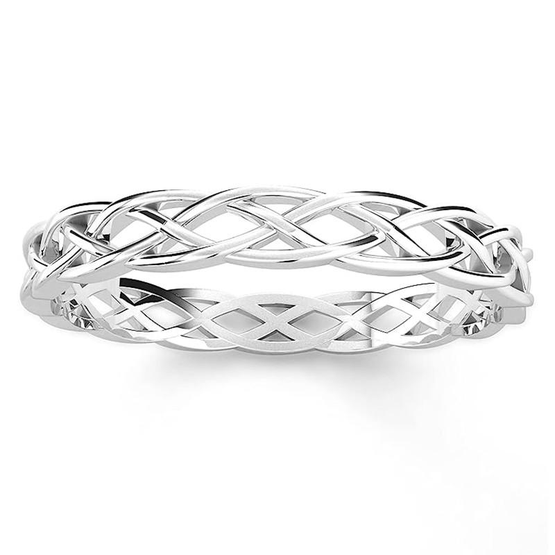 Huitan Cross Band Women Finger Rings High-quality Color Metal Rings Daily Wear Modern Fashion Female Accessories Jewelry