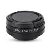 37mm Circular Polarizer Lens Filter with Adapter Ring Protective Cap for Xiaomi Yi 4k 4k+ Lite