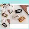 Elegant Vintage Tortoise Shell Rectangle Spring Hair Clip For Women Handcrafted Stylish Accessories