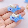 10PCS New Models Colorful Cartoon Turtle, Seahorse, Whale Ocean Series Resin Scrapbook DIY Jewelry Hairpin Headrope Decoration