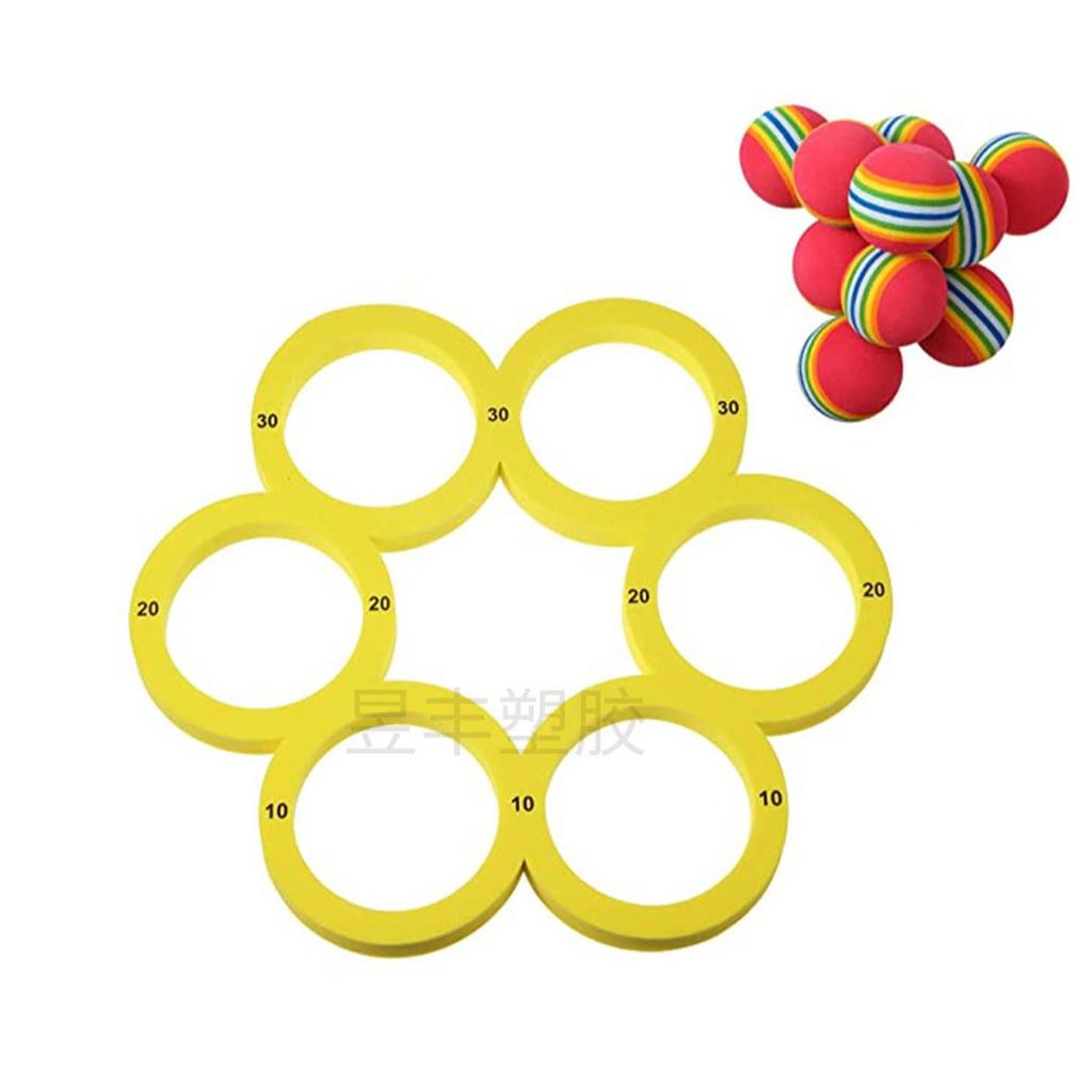 Cross-Border EVA Water Triangle Toss Ring Set: Interactive Pool Toy