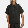 New Nike Men's Woven Casual Basketball Short-Sleeve Shirt Black FB7043-010