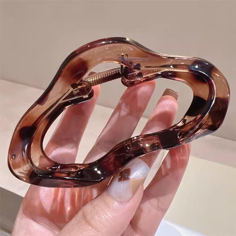 2025 High-End Acrylic Cloud Large Hair Claw for Women - Back of Head Shark Clip Accessory